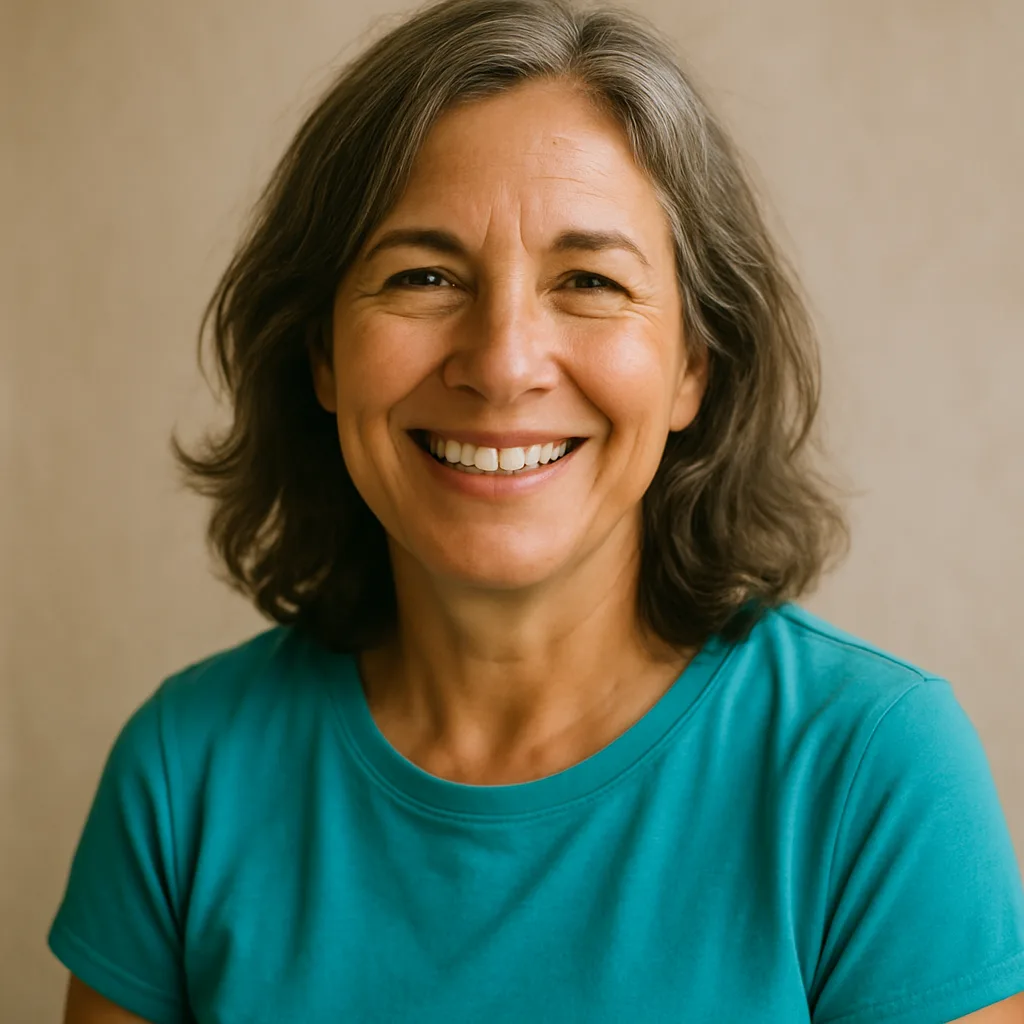 Smiling woman in her 50s — member of The Hampshire Dating Site